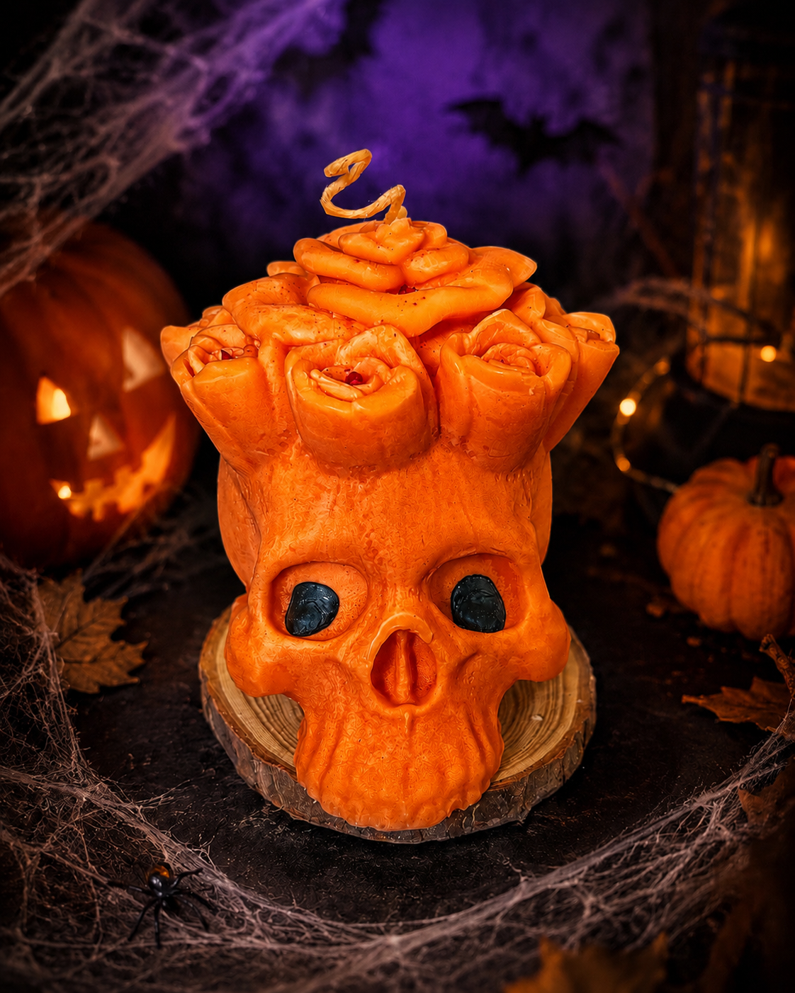 Day of the Dead Flower Skull