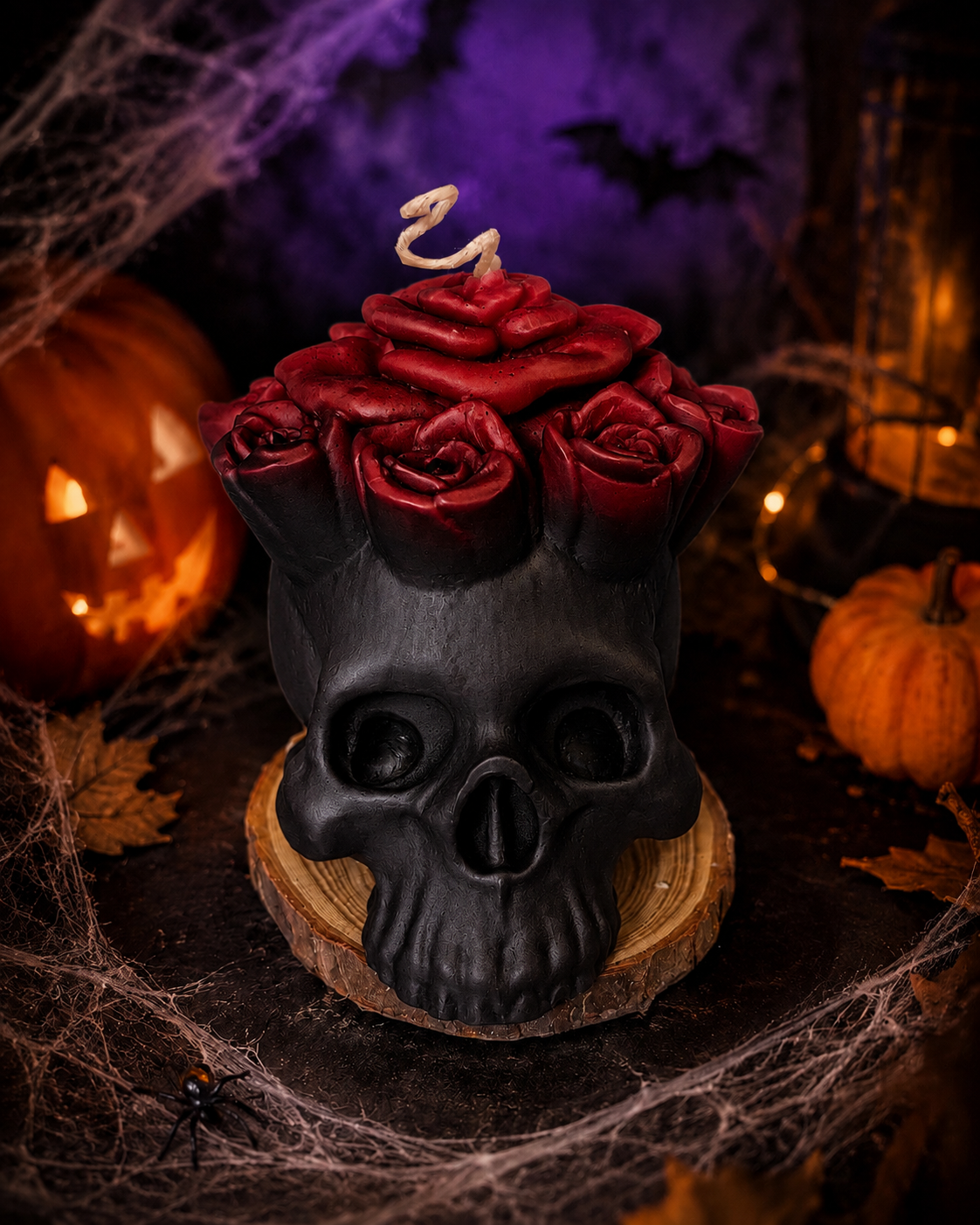 Day of the Dead Flower Skull