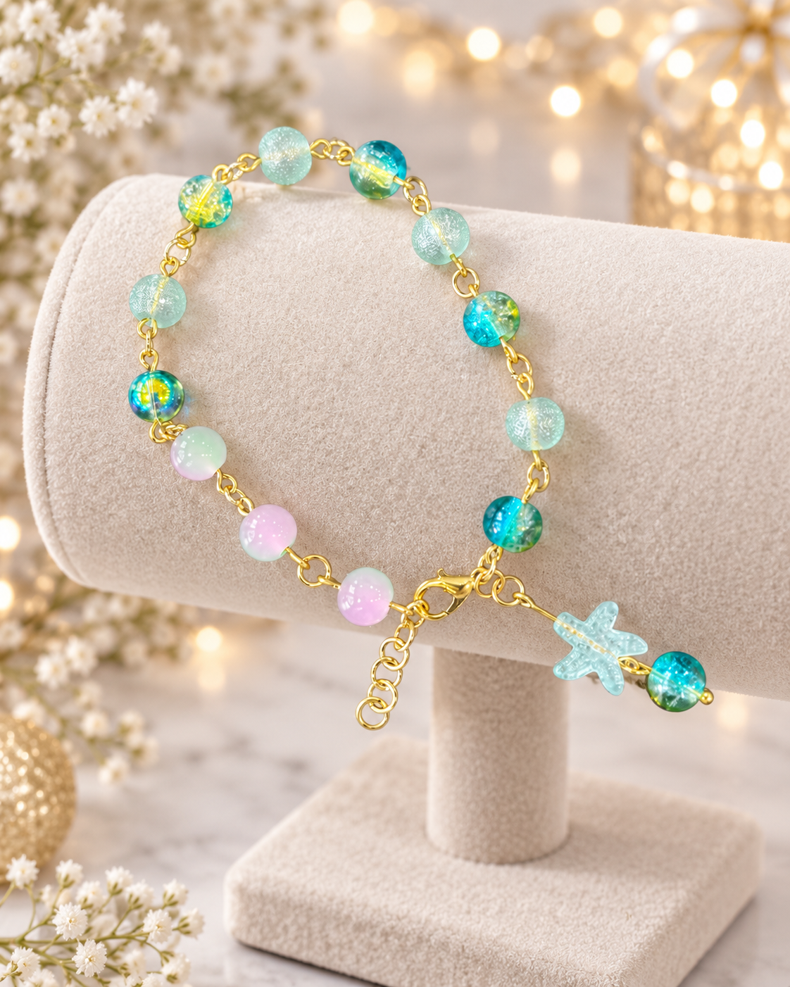 Blush & Pearl Beaded Bracelets