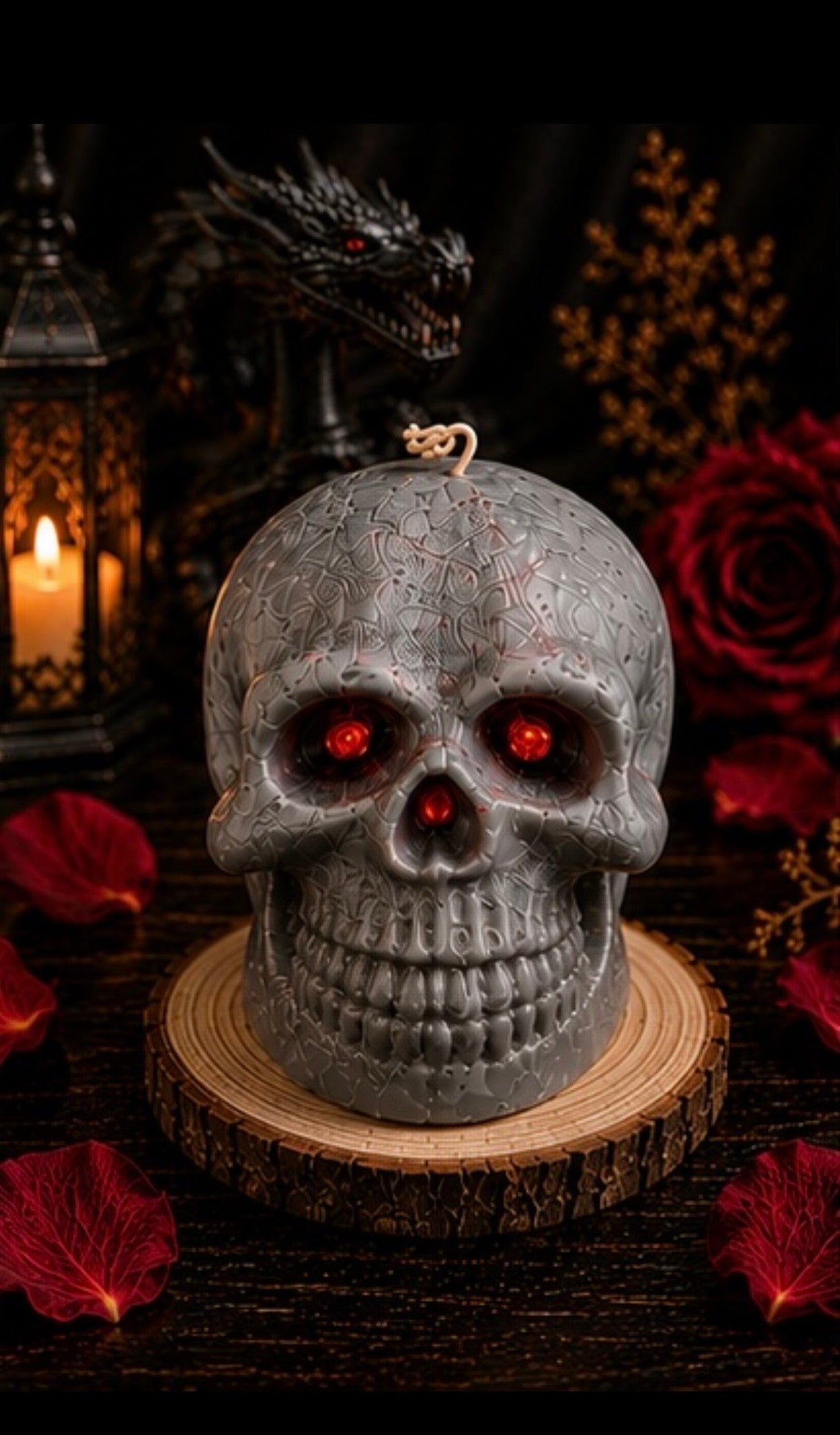 Handmade Skull Soy Candle