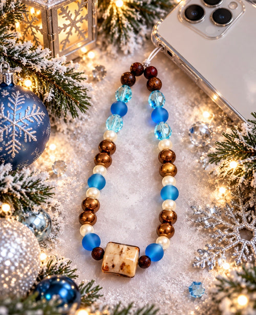 Christmas Cell Phone Straps – Handmade Holiday Beaded Charms