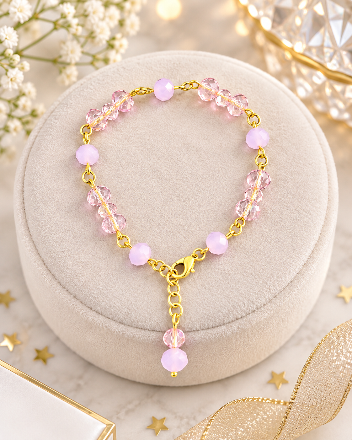Blush & Pearl Beaded Bracelets