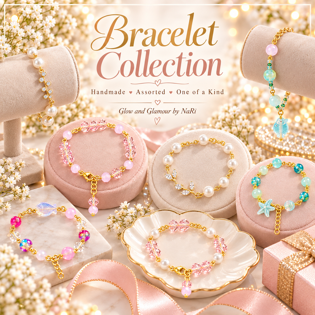 Blush & Pearl Beaded Bracelets
