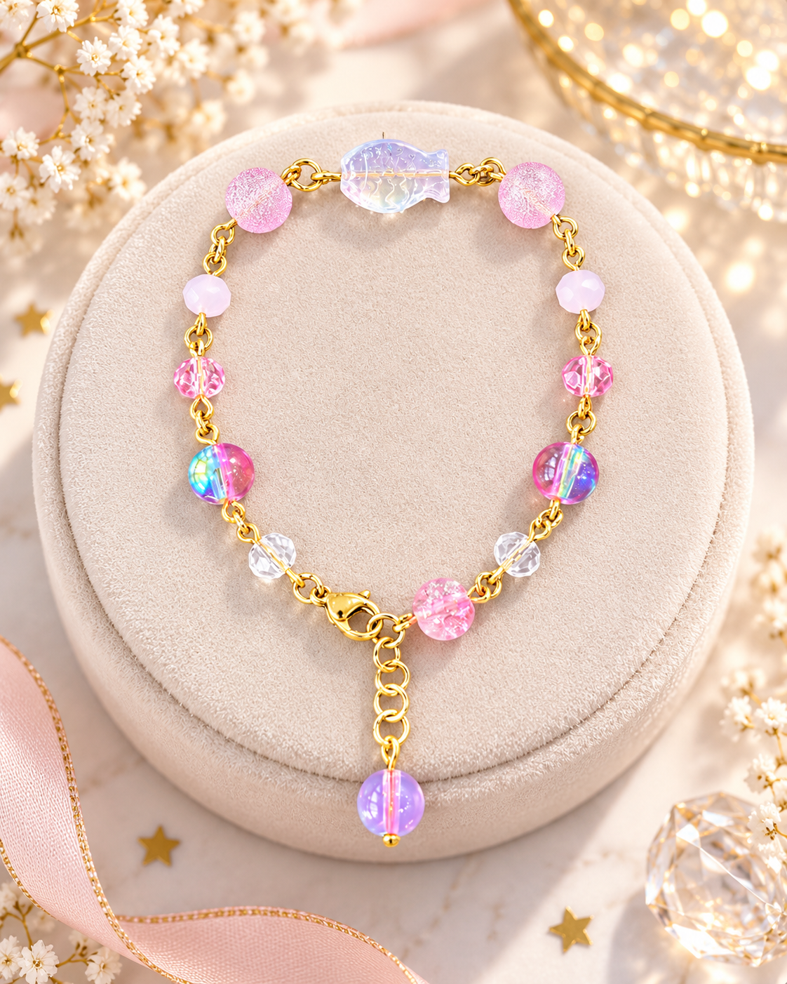 Blush & Pearl Beaded Bracelets