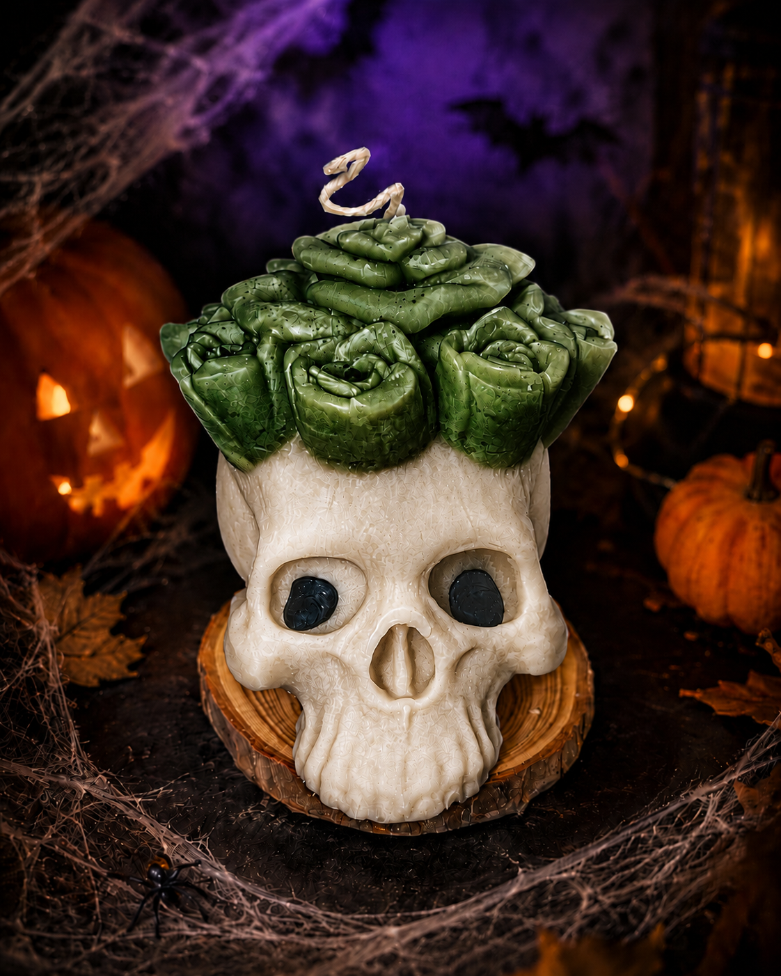 Day of the Dead Flower Skull