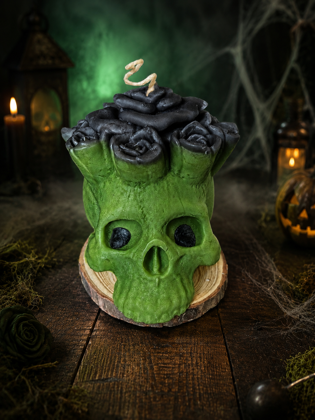 Day of the Dead Flower Skull
