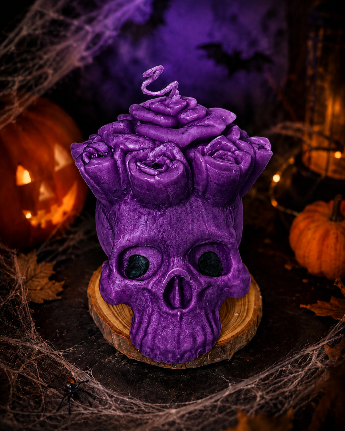 Day of the Dead Flower Skull