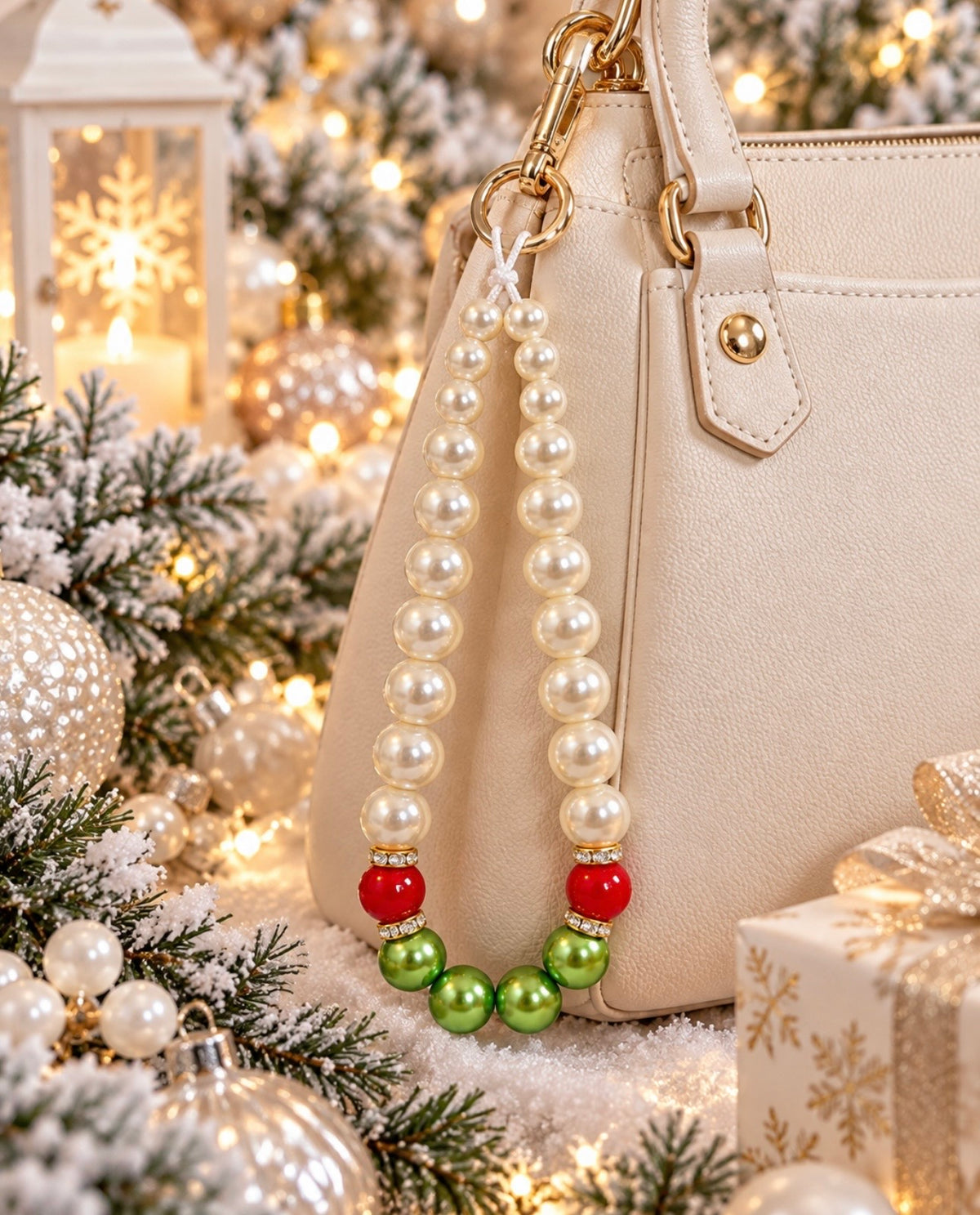 Christmas Cell Phone Straps – Handmade Holiday Beaded Charms