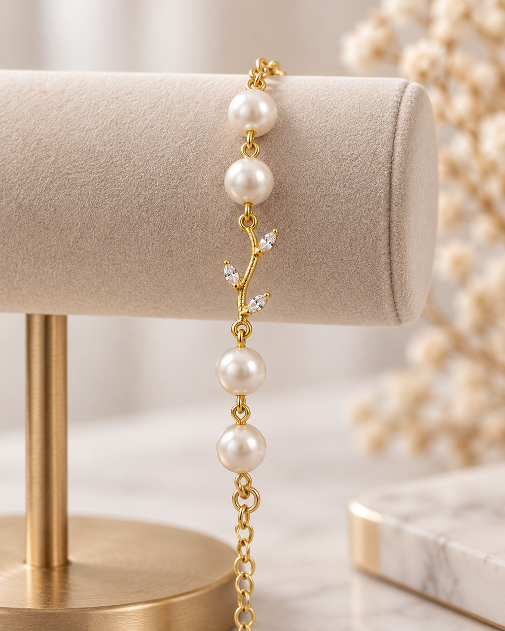 Blush & Pearl Beaded Bracelets