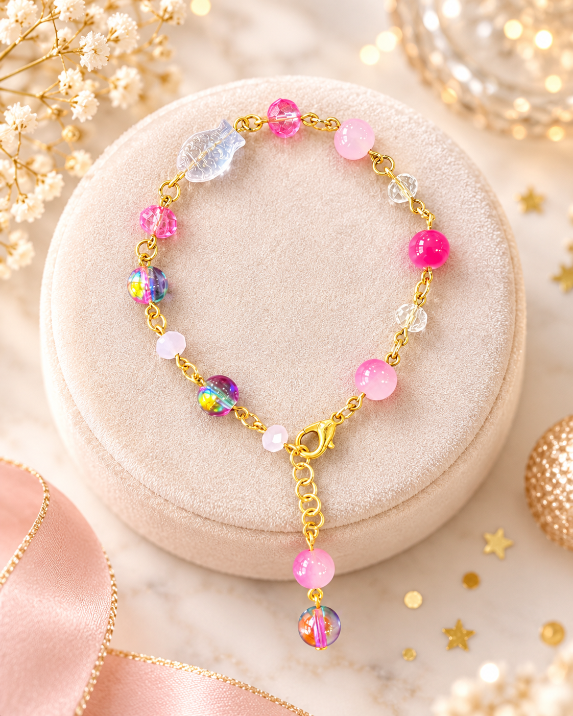 Blush & Pearl Beaded Bracelets