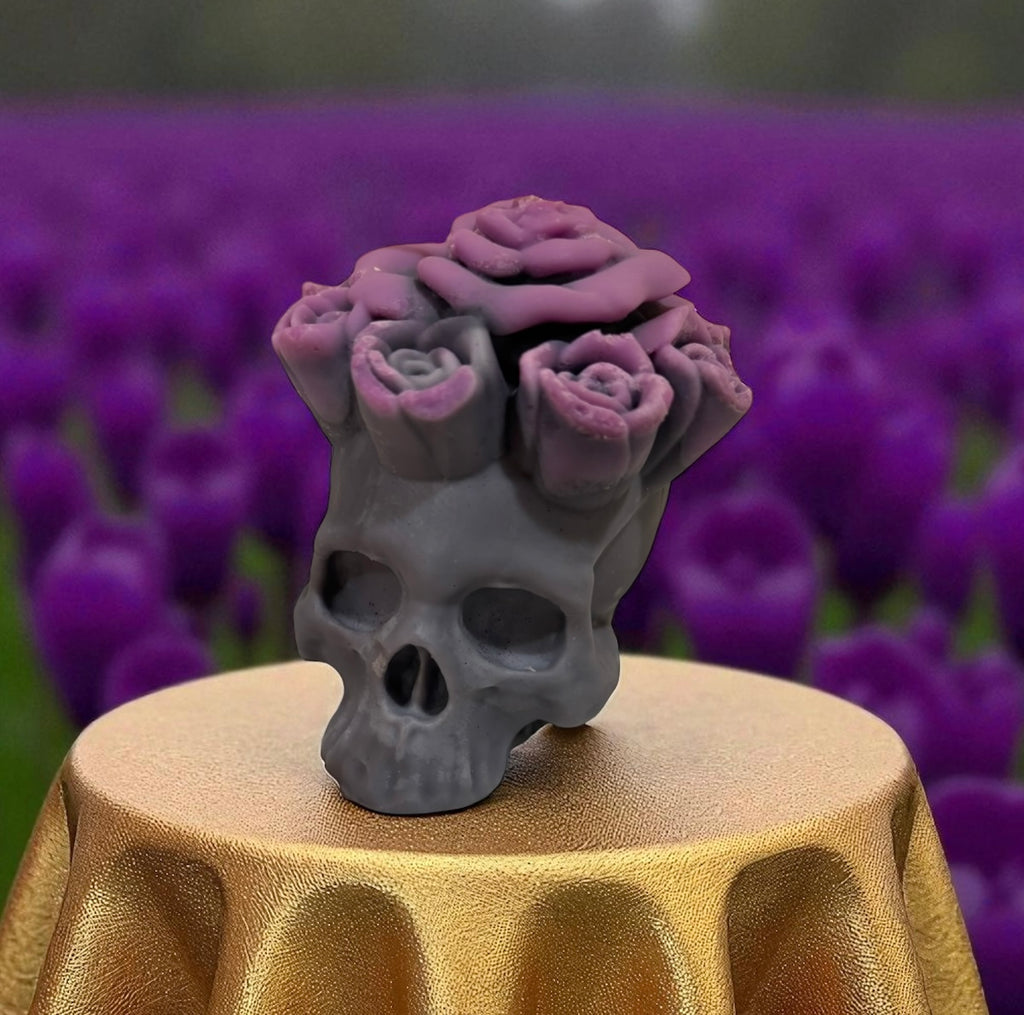 Day of the Dead Flower Skull